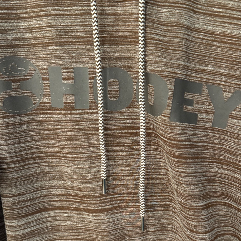 Hooey Striped Brown Hoodie for Men - Picture 3 of 5